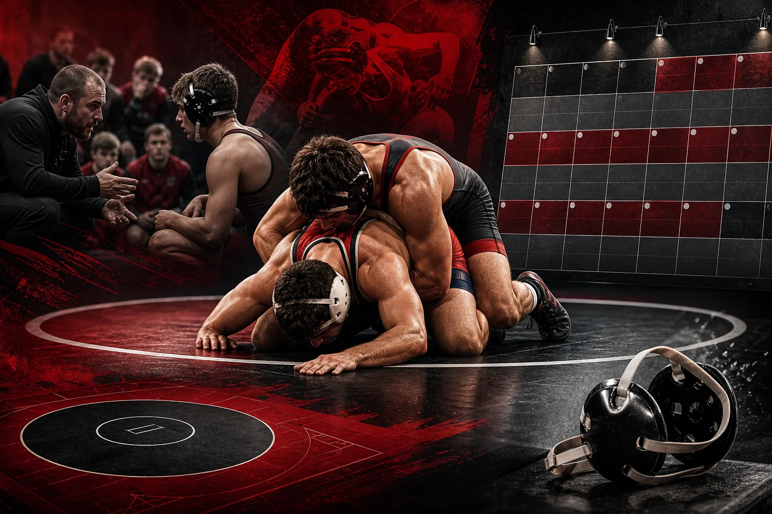 Wrestling Season Planning: A 16-Week Dual Meet Schedule Framework